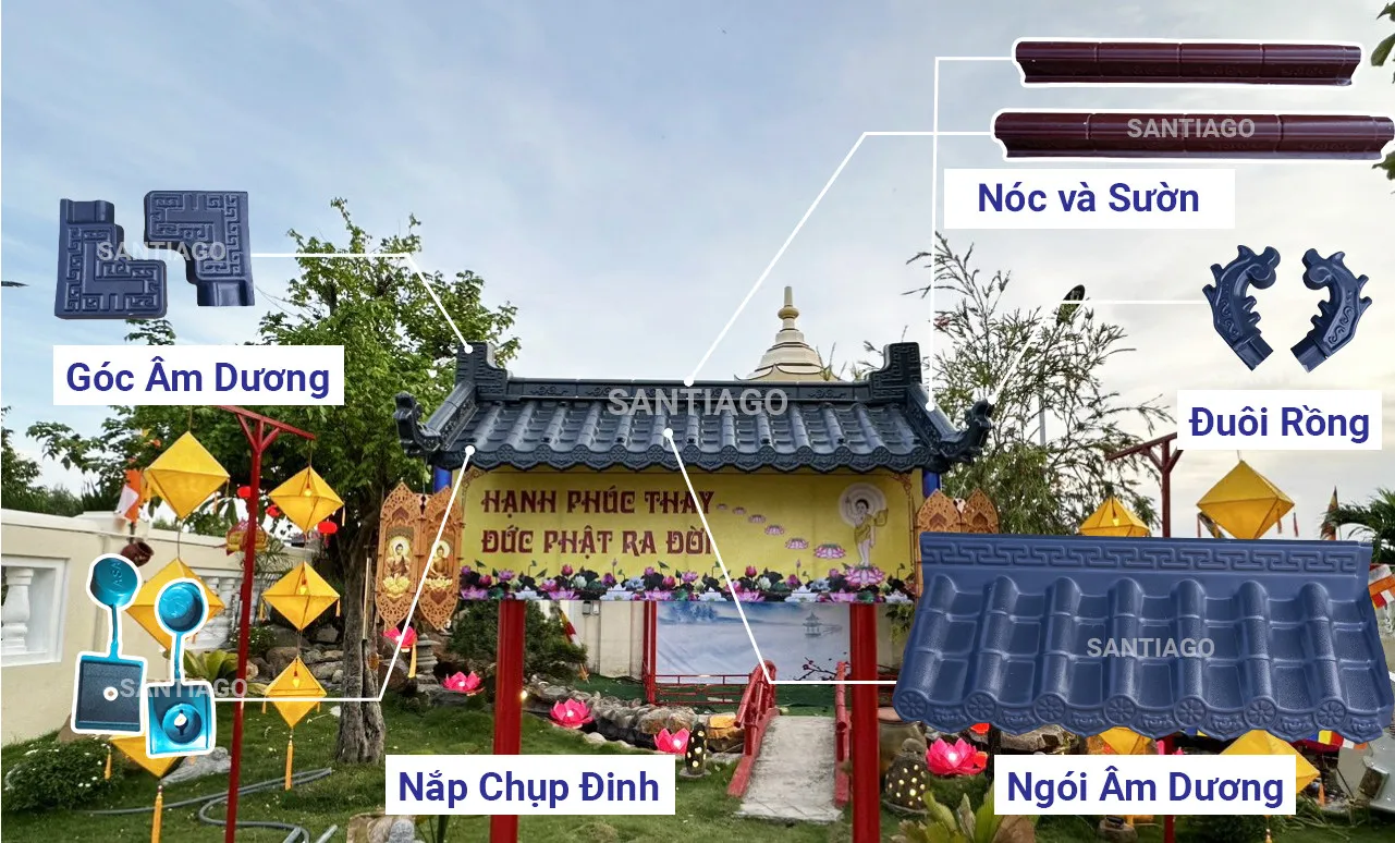 Ngói nhựa trang trí âm dương – ảnh 3