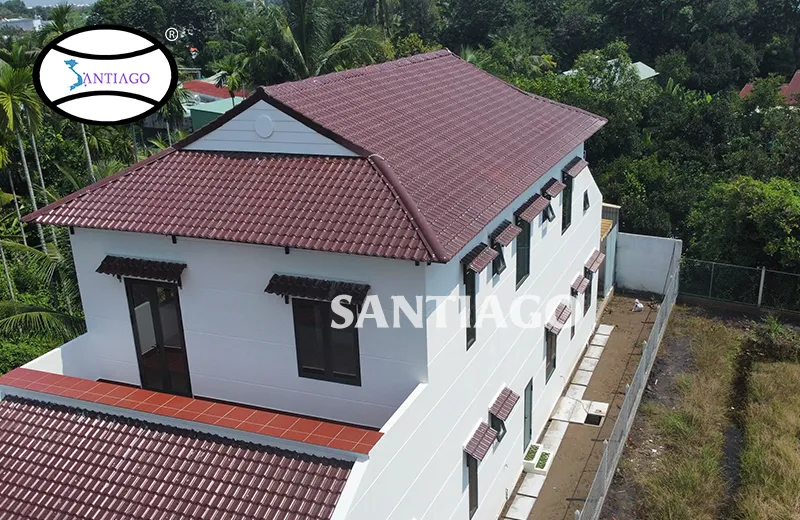Biệt thự sân vườn lợp ngói nhựa ASA/PVC Santiago